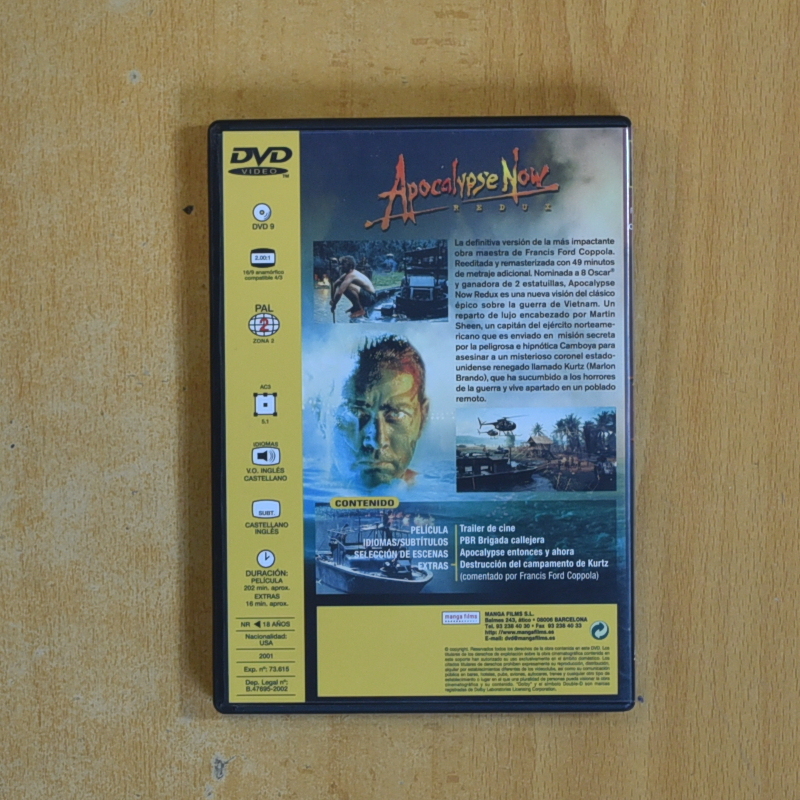 APOCALYPSE NOW - DVD