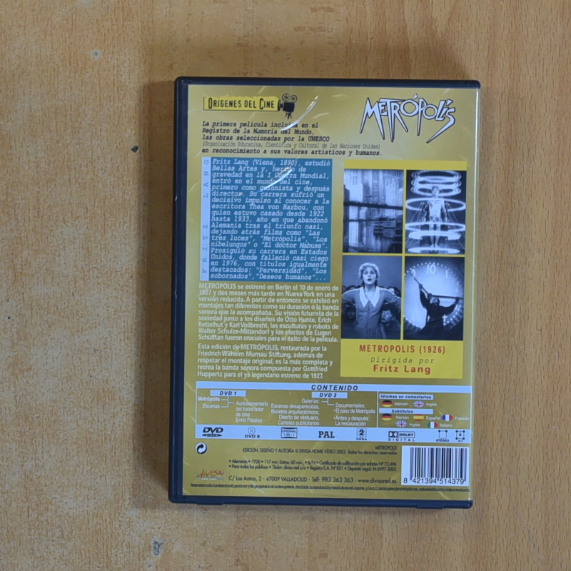 METROPOLIS - DVD