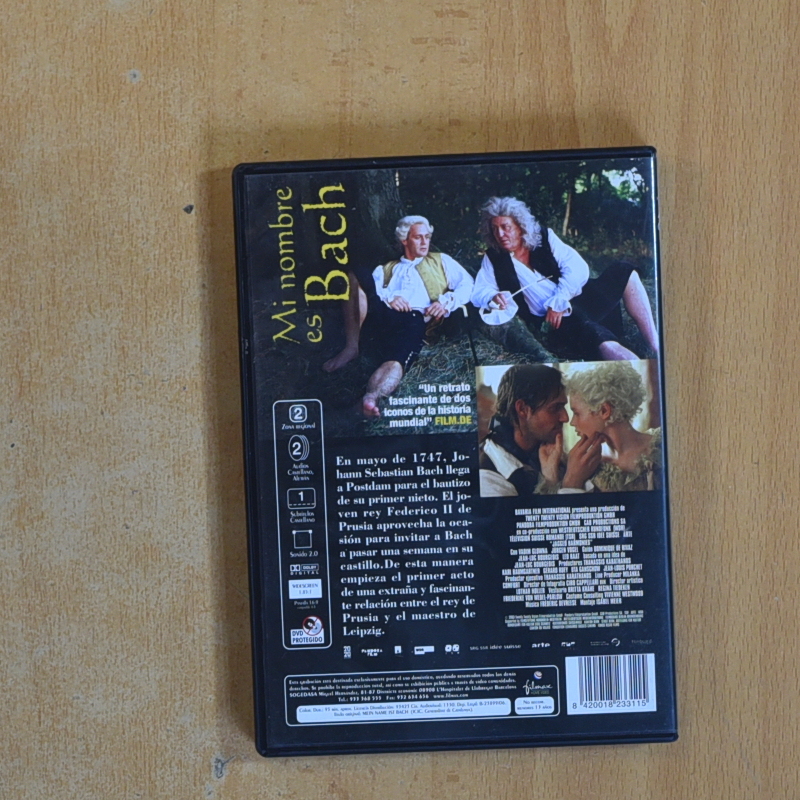 MI NOMBRE ES BACH - DVD