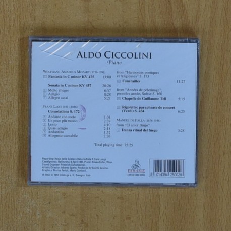 ALDO CICCOLINI - PIANO - CD