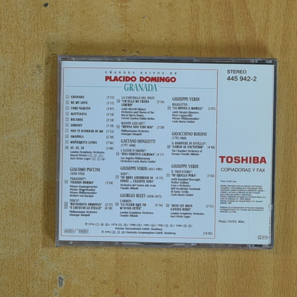 PLACIDO DOMINGO - GRANDES EXITOS - CD