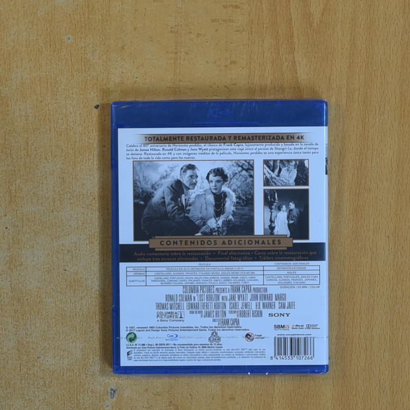 HORIZONTES PERDIDOS - BLURAY
