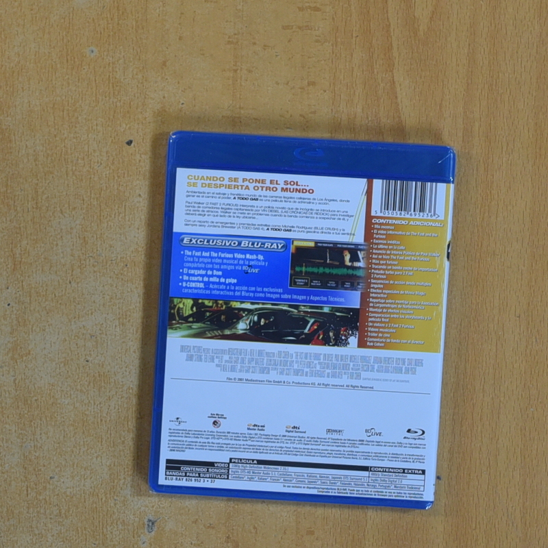 THE FAST AND THE FURIOUS - BLURAY