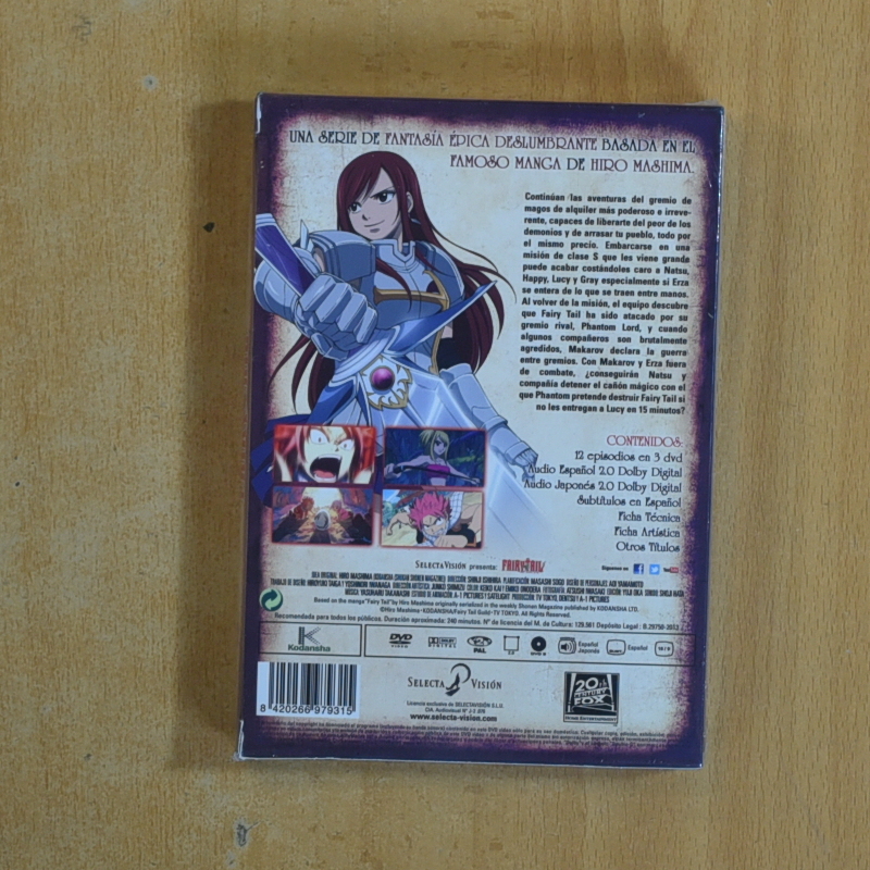 FAIRYTAIL - SEGUNDA TEMPORADA - DVD