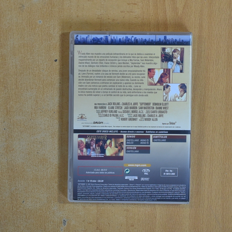 SEPTEMBER - DVD