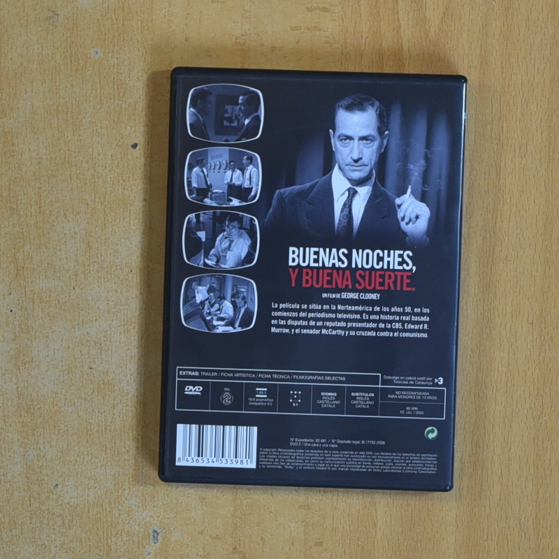 BUENAS NOCHES Y BUENA SUERTE - DVD