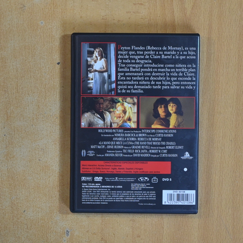 LA MANO QUE MECE LA CUNA - DVD