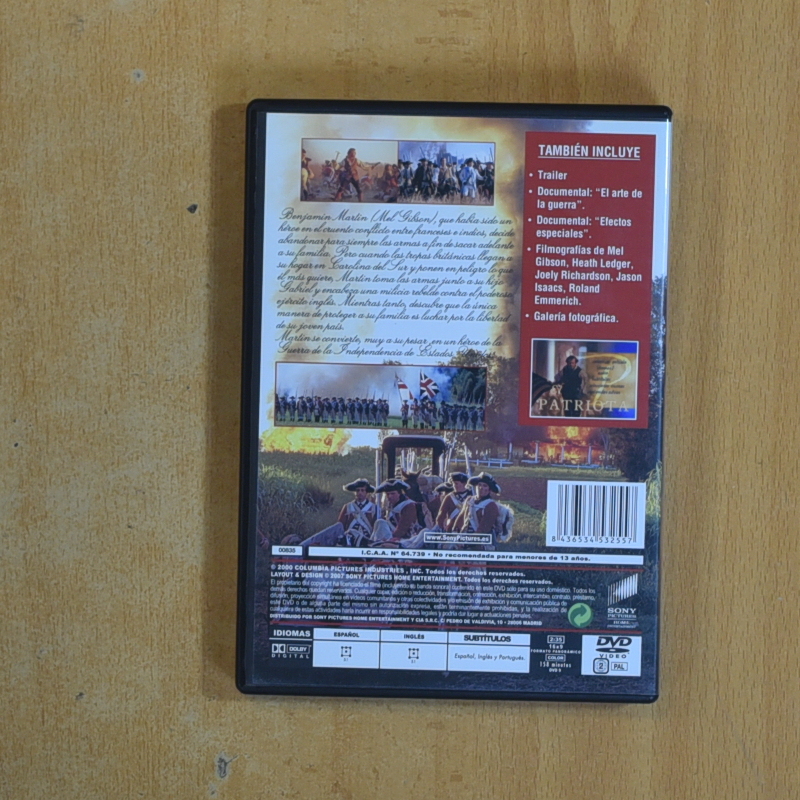 EL PATRIOTA - DVD