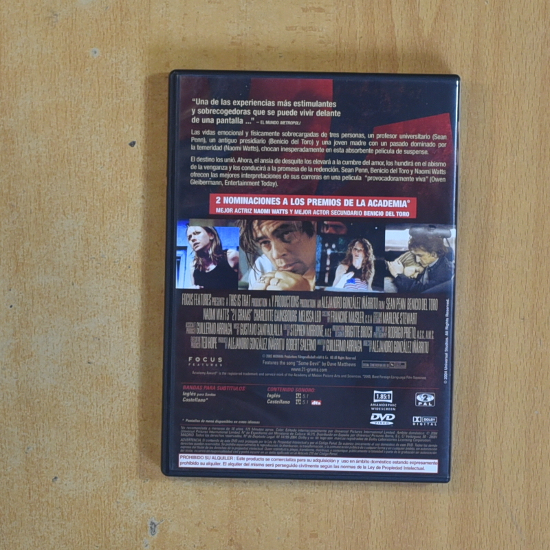 21 GRAMOS - DVD