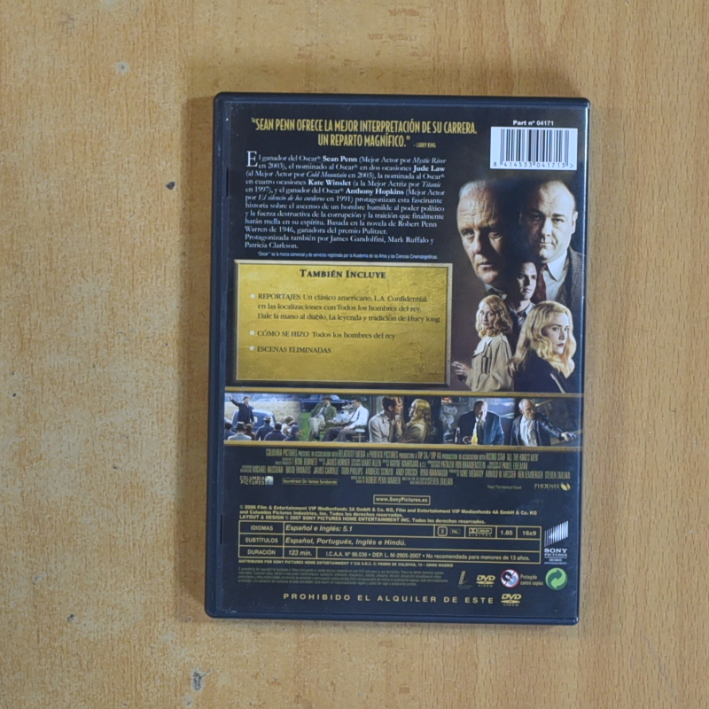 TODOS LOS HOMBRES DEL REY - DVD