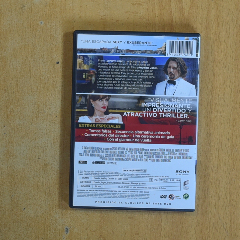 THE TOURIST - DVD