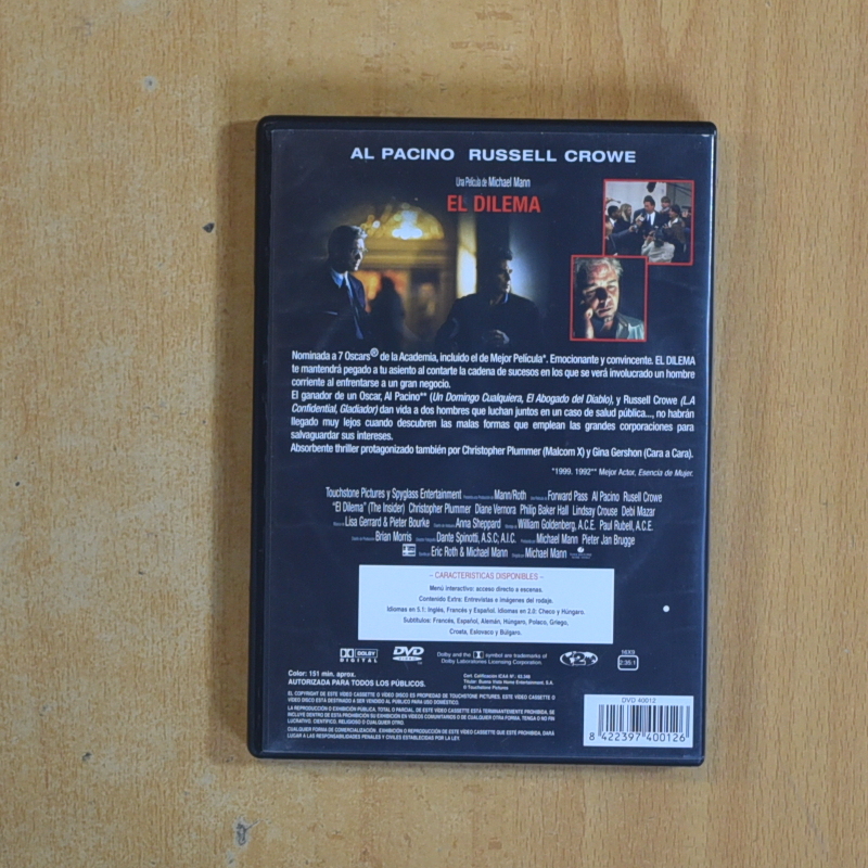 EL DILEMA - DVD