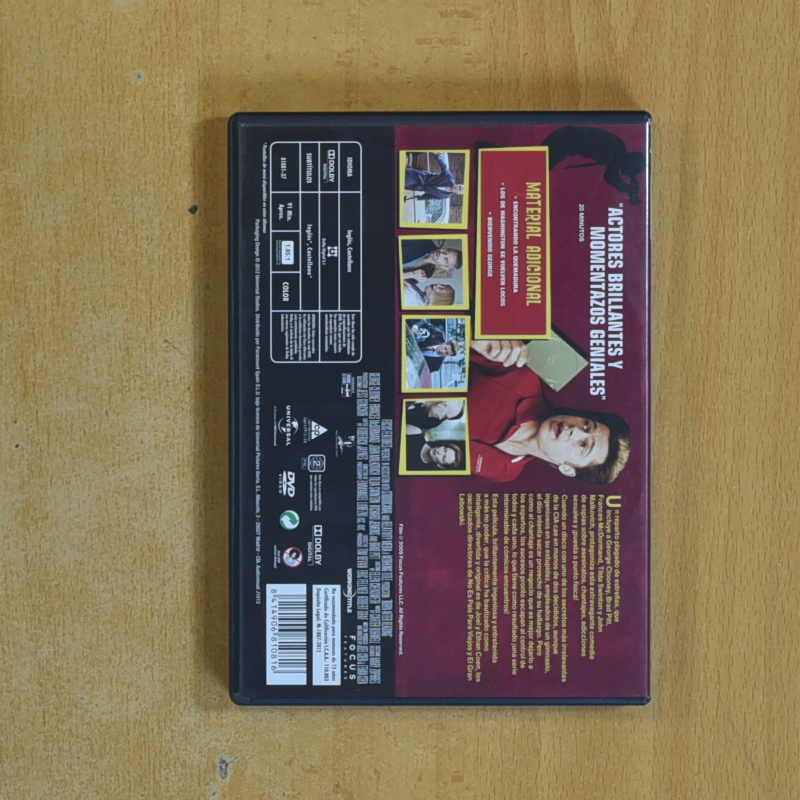 QUEMAR DESPUES DE LEER - DVD