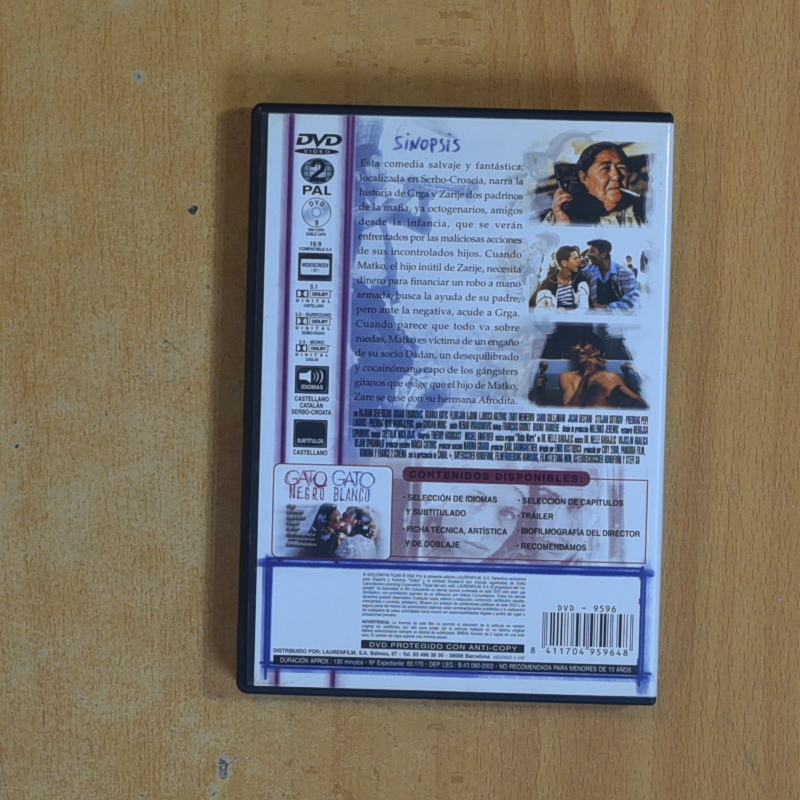 GATO NEGRO GATO BLANCO - DVD