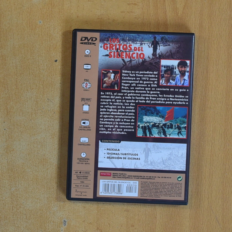 LOS GRITOS DEL SILENCIO - DVD