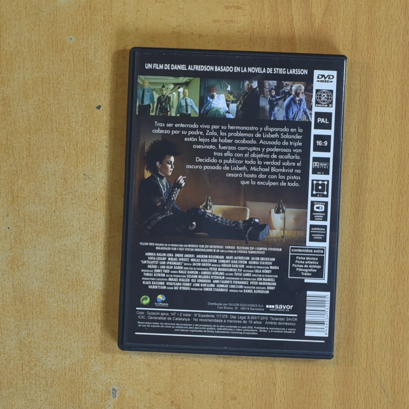 LA REINA EN EL PALACIO DE LAS CORRIENTES DE AIRE - DVD