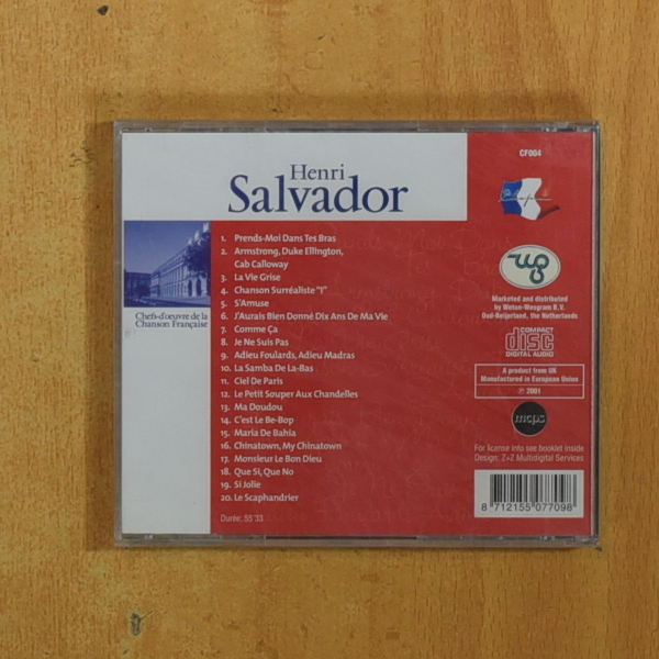 HENRI SALVADOR - CHEFS D OEUVRE DE LA CHANSON FRANCAISE - CD