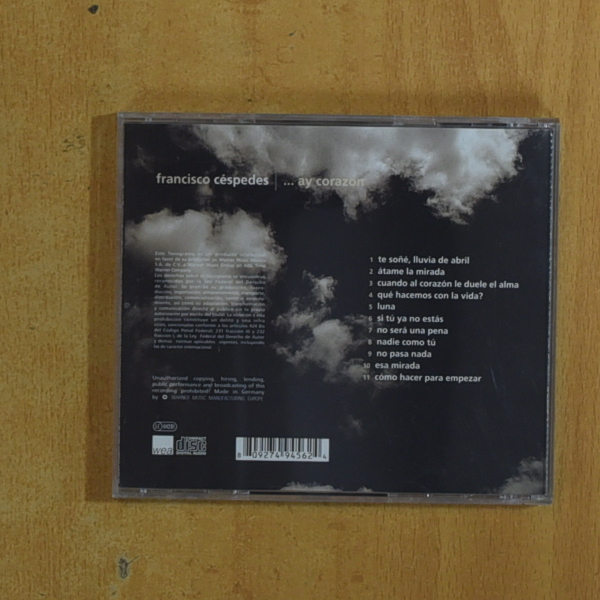 FRANCISCO CESPEDES - AY CORAZON - CD