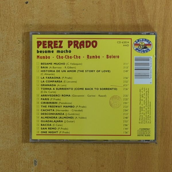 PEREZ PRADO - PEREZ PRADO - CD