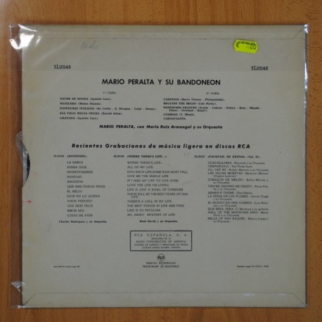MARIO PERALTA Y SU BANDONEON - MARIO RUIZ ARMENGOL Y SU ORQUESTA - LP