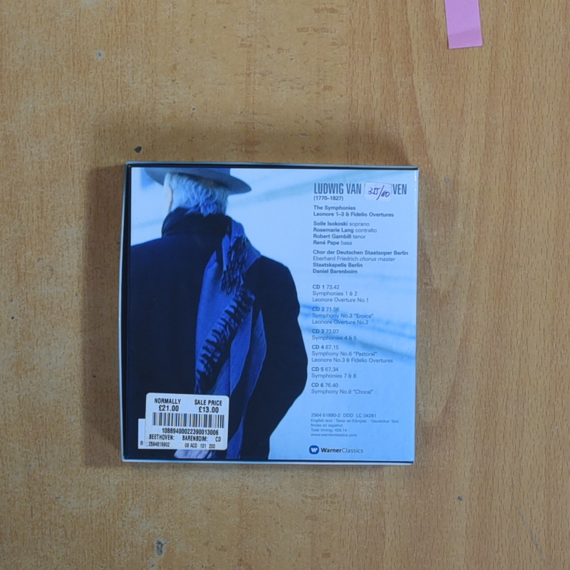 BEETHOVEN - BARENBOIM - CD