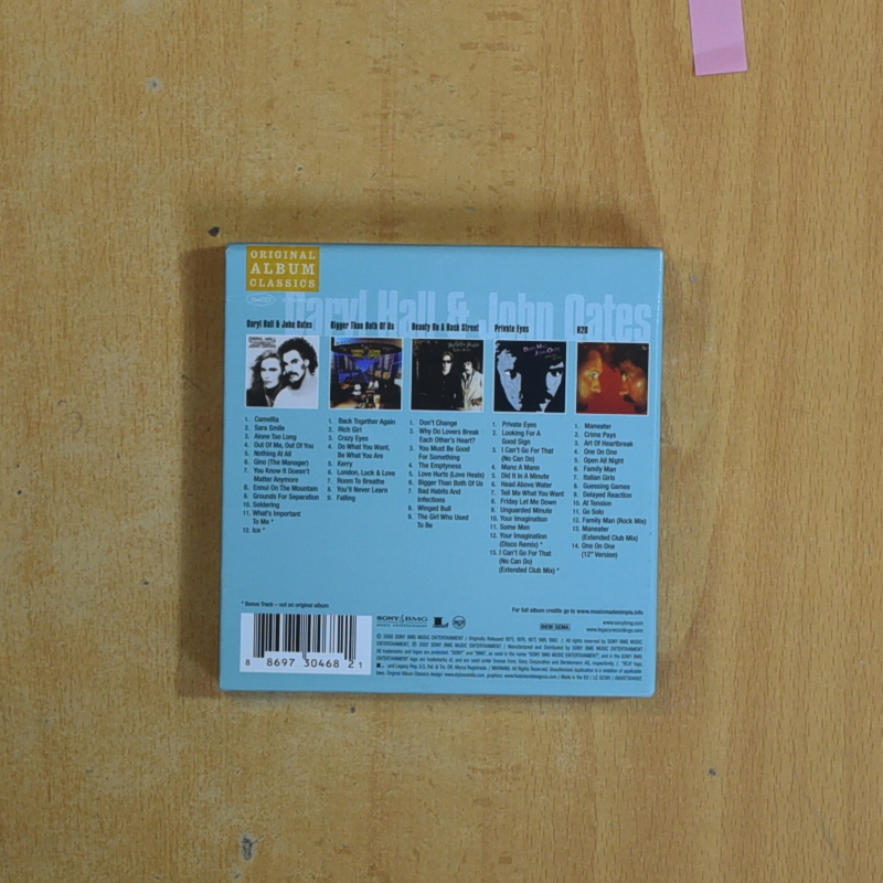 DARYL HALL & JOHN OATES - ORIGINAL ALBUM CLASSICS - CD