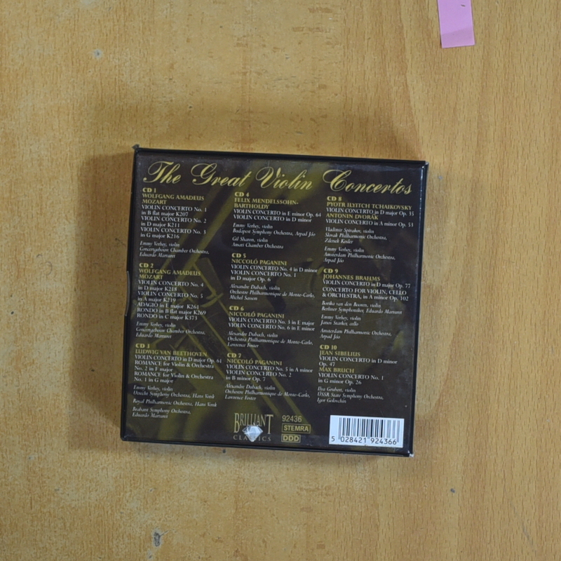 VARIOS - THE GREAT VIOLIN CONCERTOS - CD