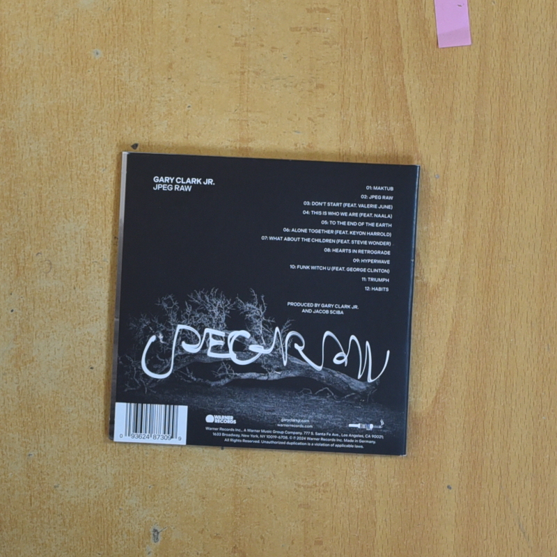 GARY CLARK JR - JPEG RAW - CD