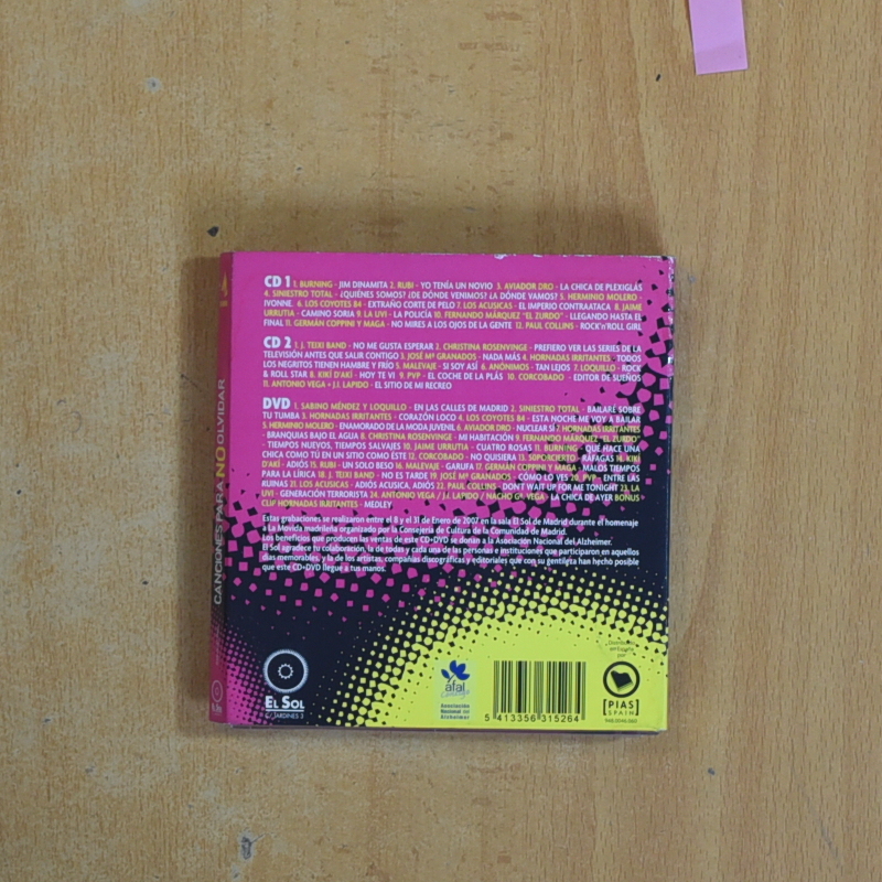 VARIOS - CANCIONES PARA NO OLVIDAR - CD