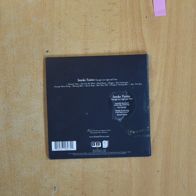 SMOKE FAIRIES - HROUGH LOW LIGHT AND TREES - CD