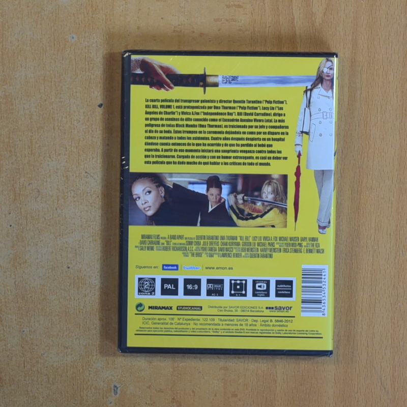 KILL BILL VOLUMEN 1 - DVD