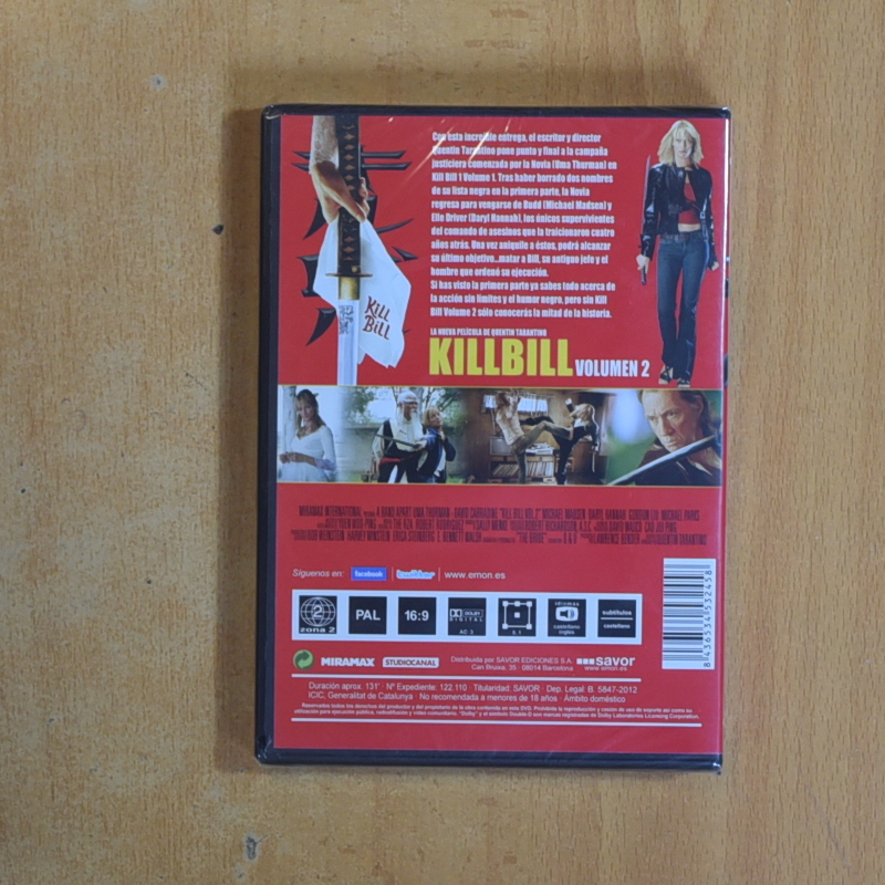 KILL BILL VOLUMEN 2 - DVD