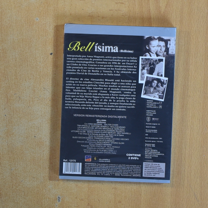 BELLISIMA - DVD