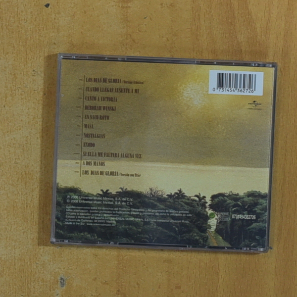 PABLO MILANES - DIAS DE GLORIA - CD