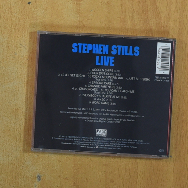 STEPHEN STILLS - LIVE - CD