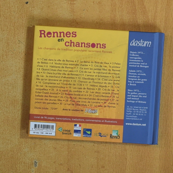 VARIOS - RENNES EN CHANSONS - CD