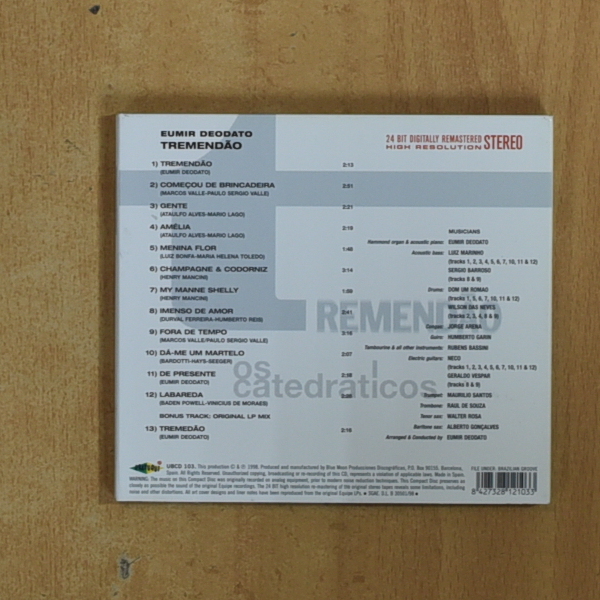 EUMIR DEODATO - TREMENDAI CATEDRATICOS - CD