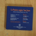 BACH - LA PASION SEGUN SAN JUAN - CD