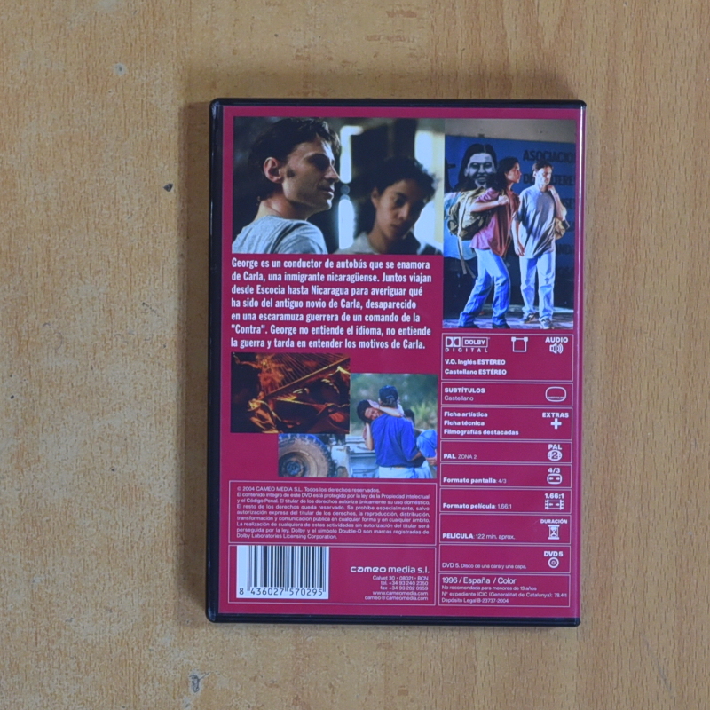 LA CANCION DE CARLA - DVD