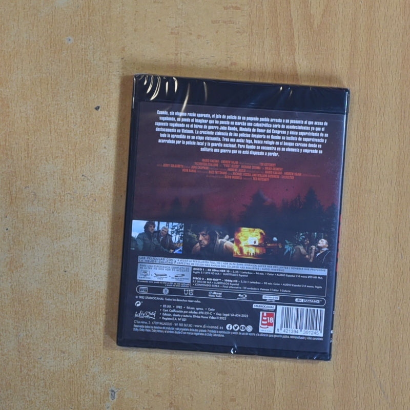 RAMBO ACORRALADO 4K - BLURAY - Combínalo con otros artículos