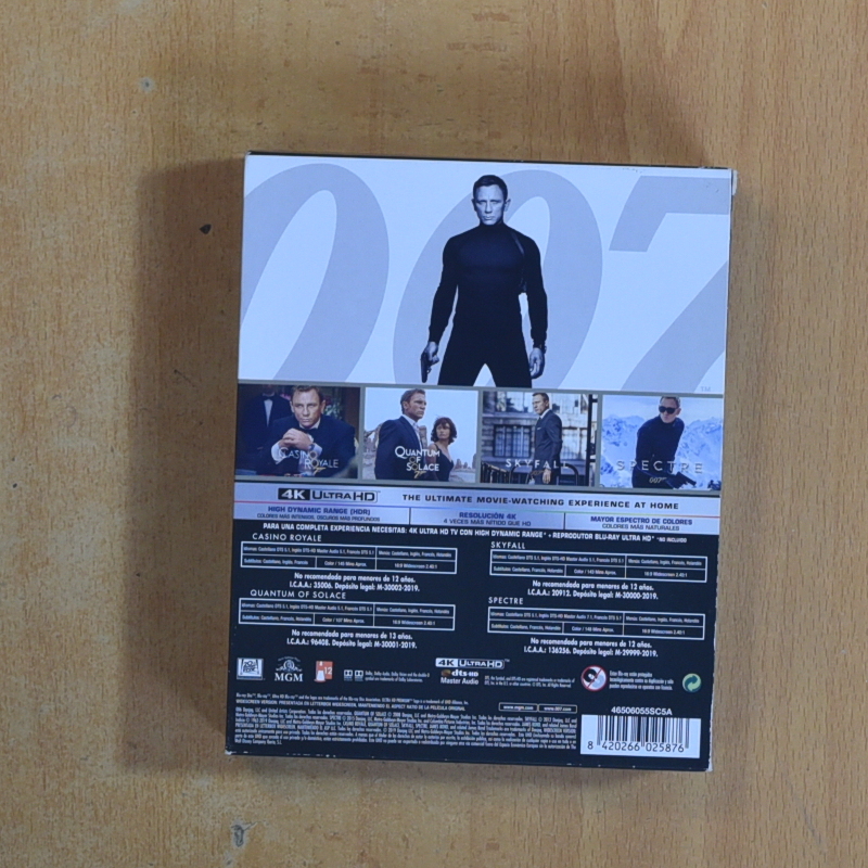 007 COLECCION DANIEL CRAIG 4K - BLURAY