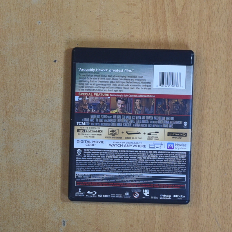 RIO BRAVO 4K - BLURAY - Envío rápido y bien embalado