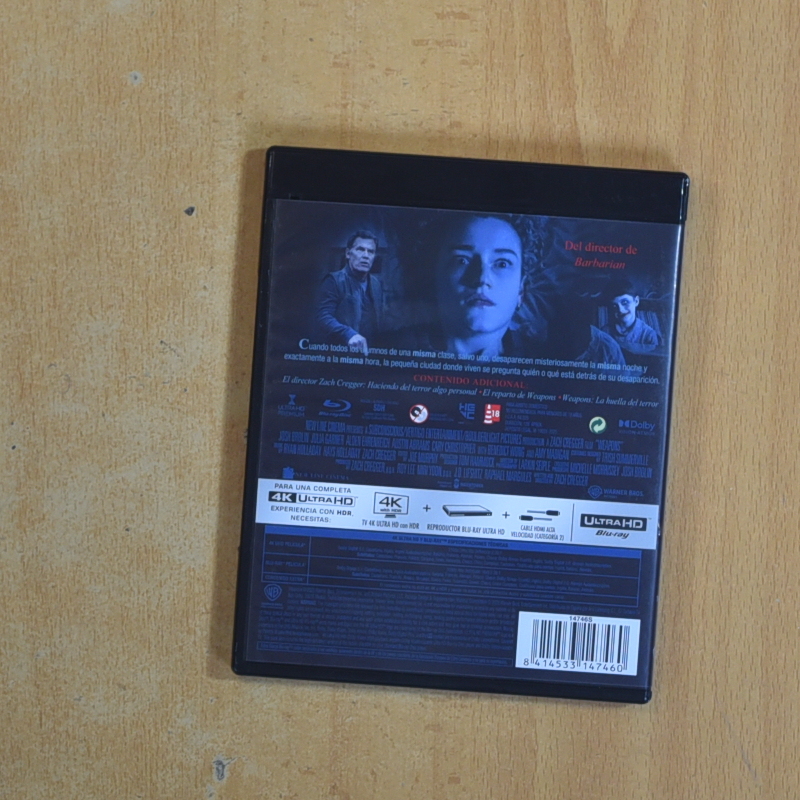 WEAPONS 4K - BLURAY - ¡Mira mis otros productos!