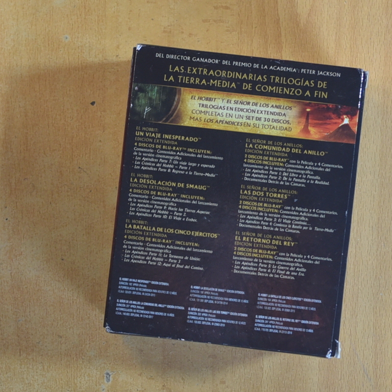 EL SEÑOR DE LOS ANILLOS TRILOGIA / EL HOBBIT TRILOGIA - BLURAY