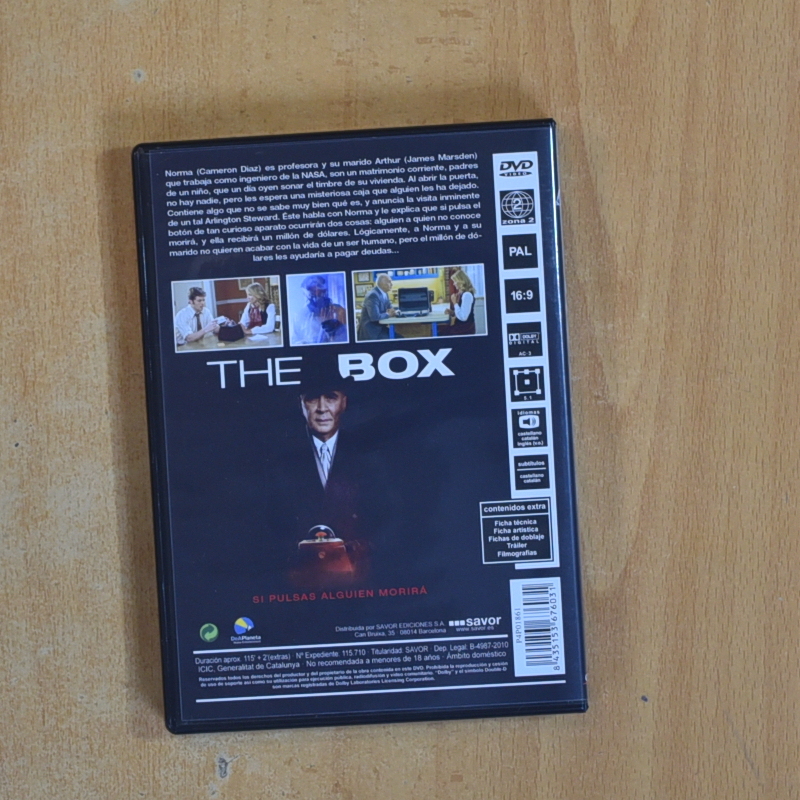 THE BOX - DVD - Envío rápido y bien embalado