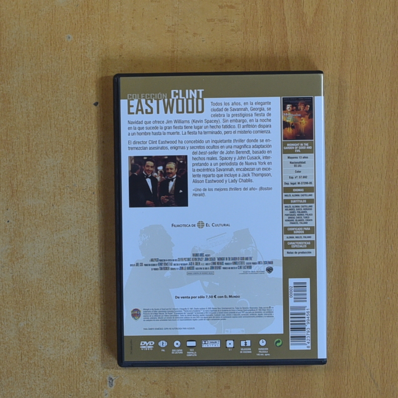 MEDIANOCHE EN EL JARDIN DEL BIEN Y DEL MAL - DVD