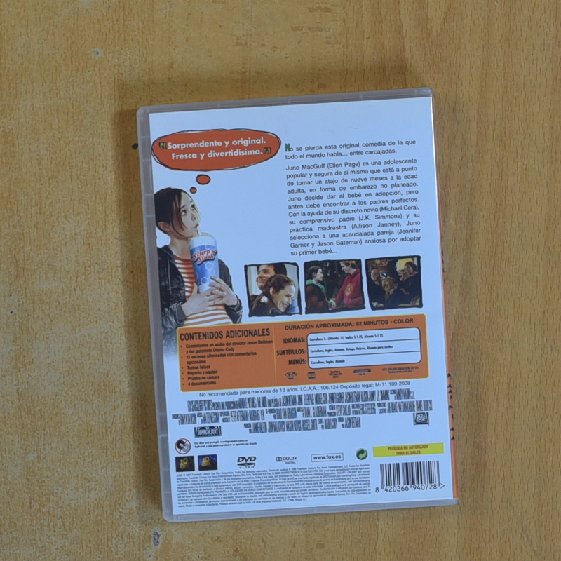 JUNO - DVD - ¡Precios ajustados, revisa mi tienda!