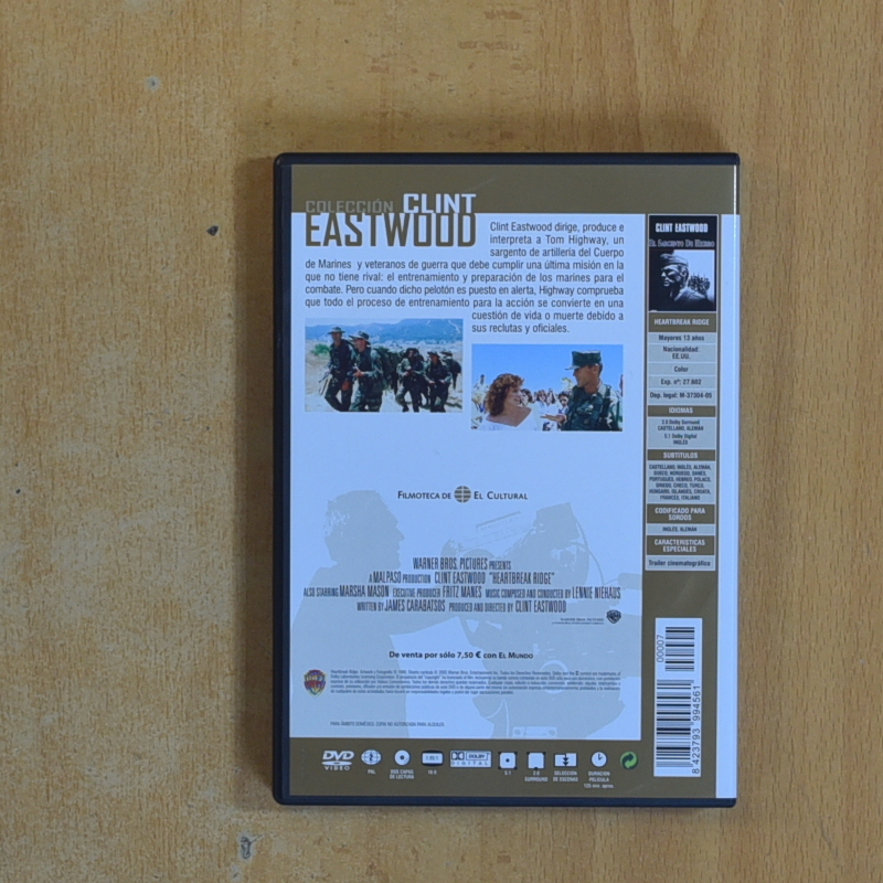 EL SARGENTO DE HIERRO - DVD - Envío rápido y bien embalado