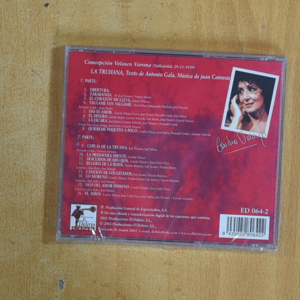 CONCHA VELASCO - DE CONCHITA A CONCHA LA TRUANA - CD