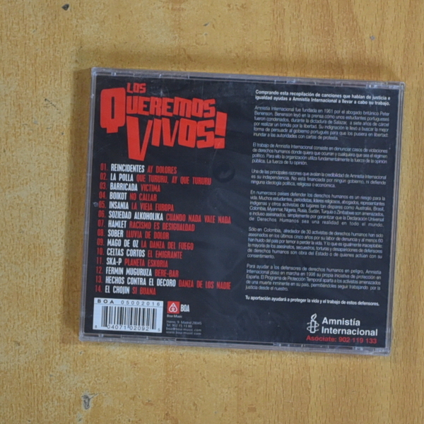 VARIOS - LOS QUEREMOS VIVOS - CD